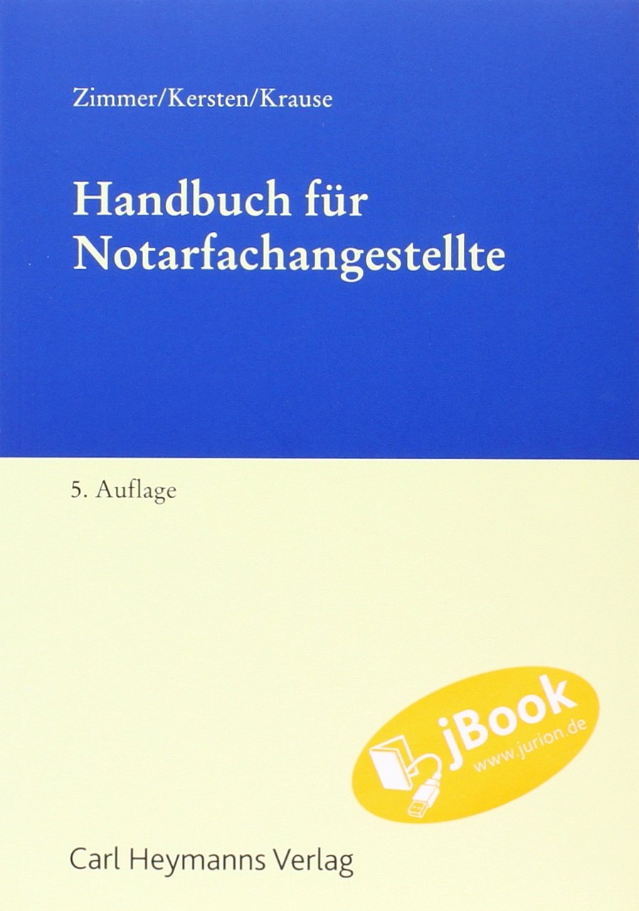 Handbuch für Notarfachangestellte Law