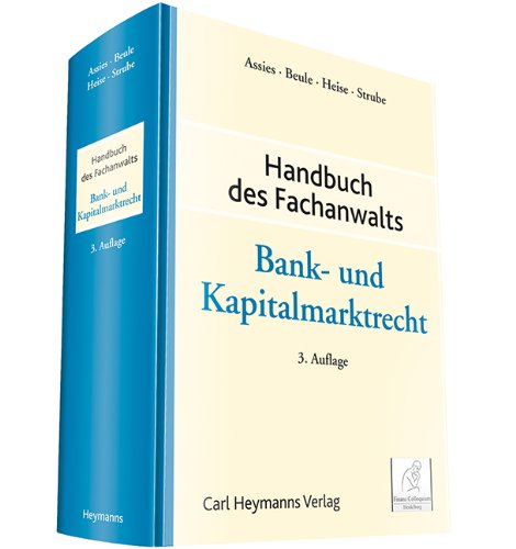 Handbuch des Fachanwalts Bank- und Kapitalmarktrecht Law