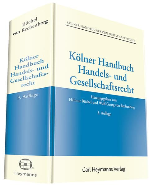 Kölner Handbuch Handels- und Gesellschaftsrecht Law