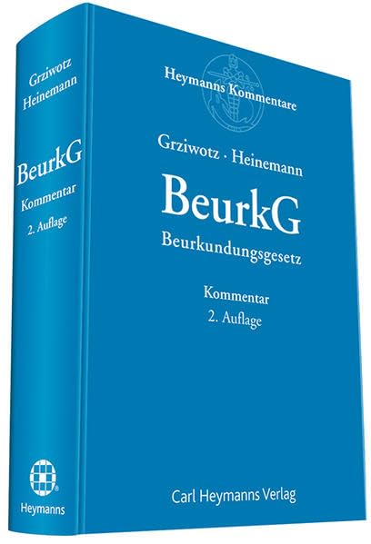 Beurkundungsgesetz (BeurkG): Kommentar Law