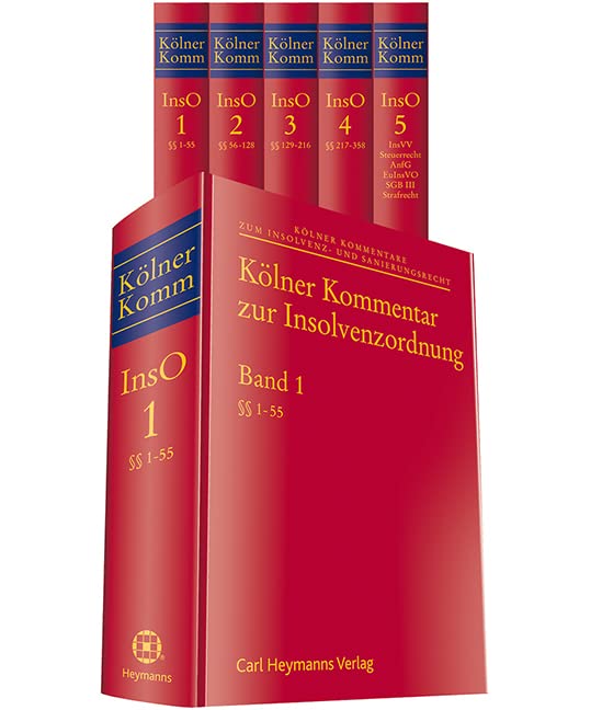 Kölner Kommentar zur Insolvenzordnung: Bände 1-5 Law