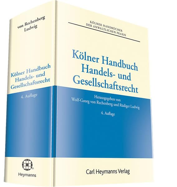 Kölner Handbuch Handels- und Gesellschaftsrecht Law