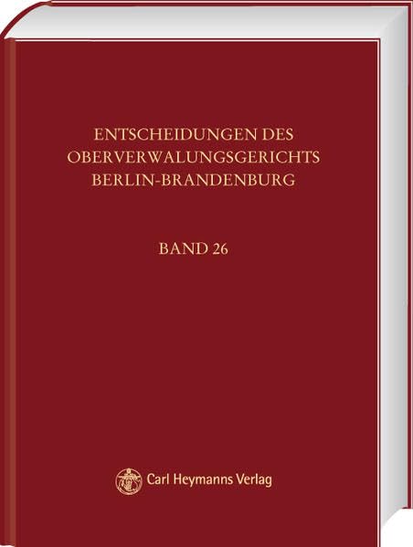 Entscheidungen des Oberverwaltungsgerichts Berlin-Brandenburg Law