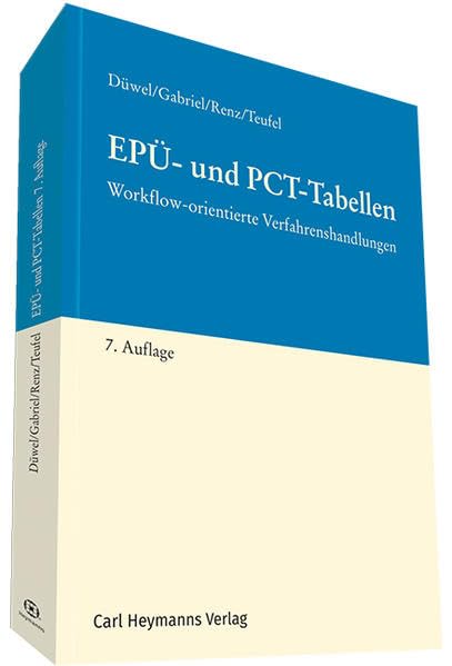 Product Image: EPÜ- und PCT-Tabellen