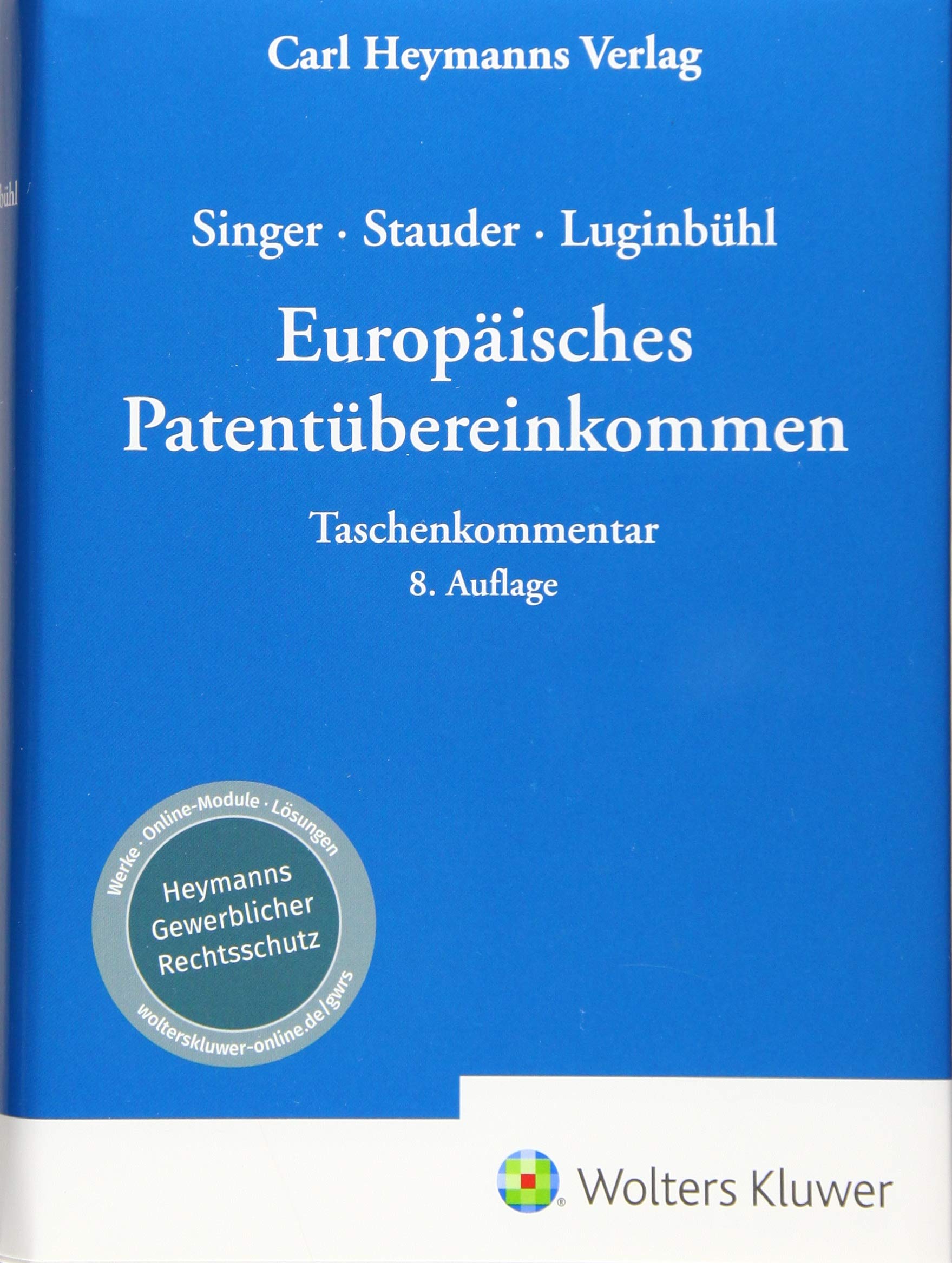 EPÜ - Europäisches Patentübereinkommen: Taschenkommentar book
