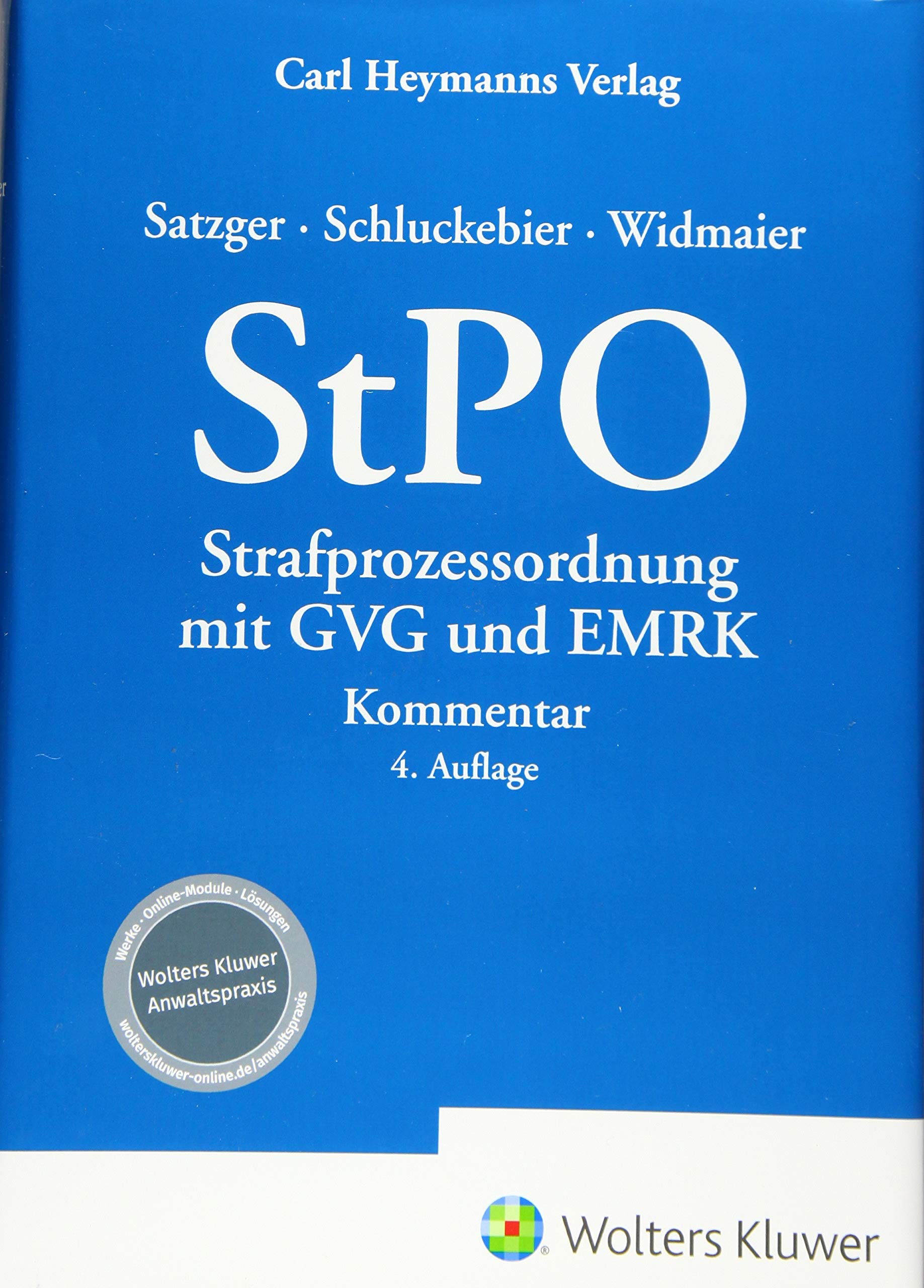 StPO Strafprozessordnung mit GVG und EMRK: Kommentar Law