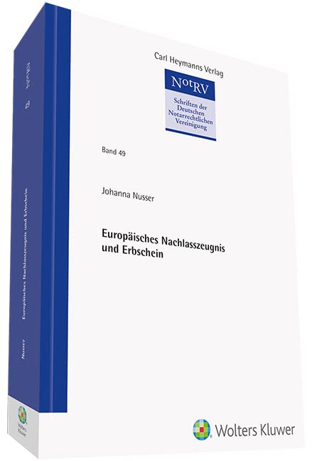 Europäisches Nachlasszeugnis und Erbschein Law