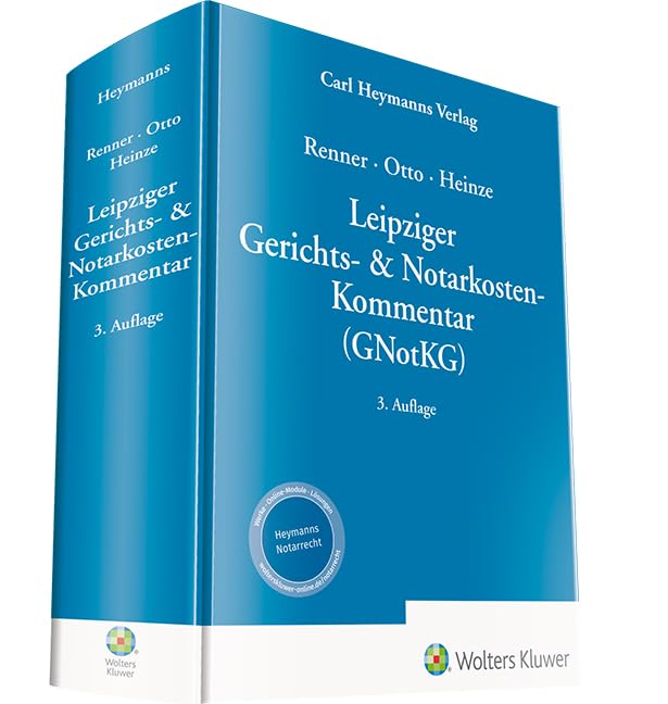 Leipziger Gerichts- & Notarkosten-Kommentar Law