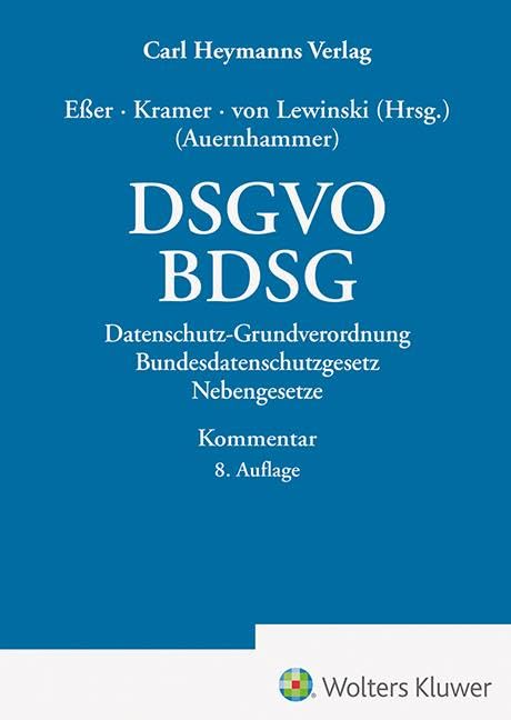 DSGVO/ BDSG Law Books