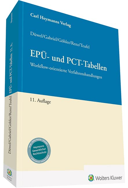 EPÜ- und PCT-Tabellen: Workflow-orientierte Verfahrenshandlungen Law