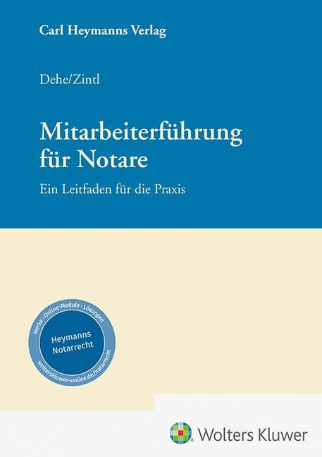 Mitarbeiterführung für Notare Law