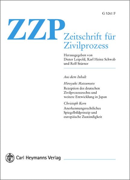 Zeitschrift für Zivilprozess International. ZZP Int. Jahrbuch des... / Zeitschrift für Zivilprozess International.: ZZP Int. Jahrbuch des Internationalen Zivilprozessrechts. Law