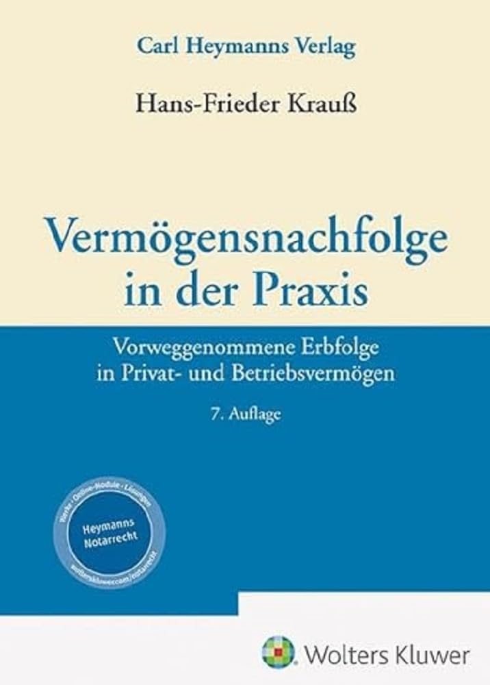 Vermögensnachfolge in der Praxis Law