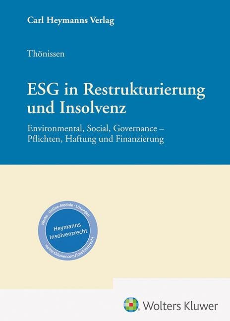 ESG in Restrukturierung und Insolvenz Law