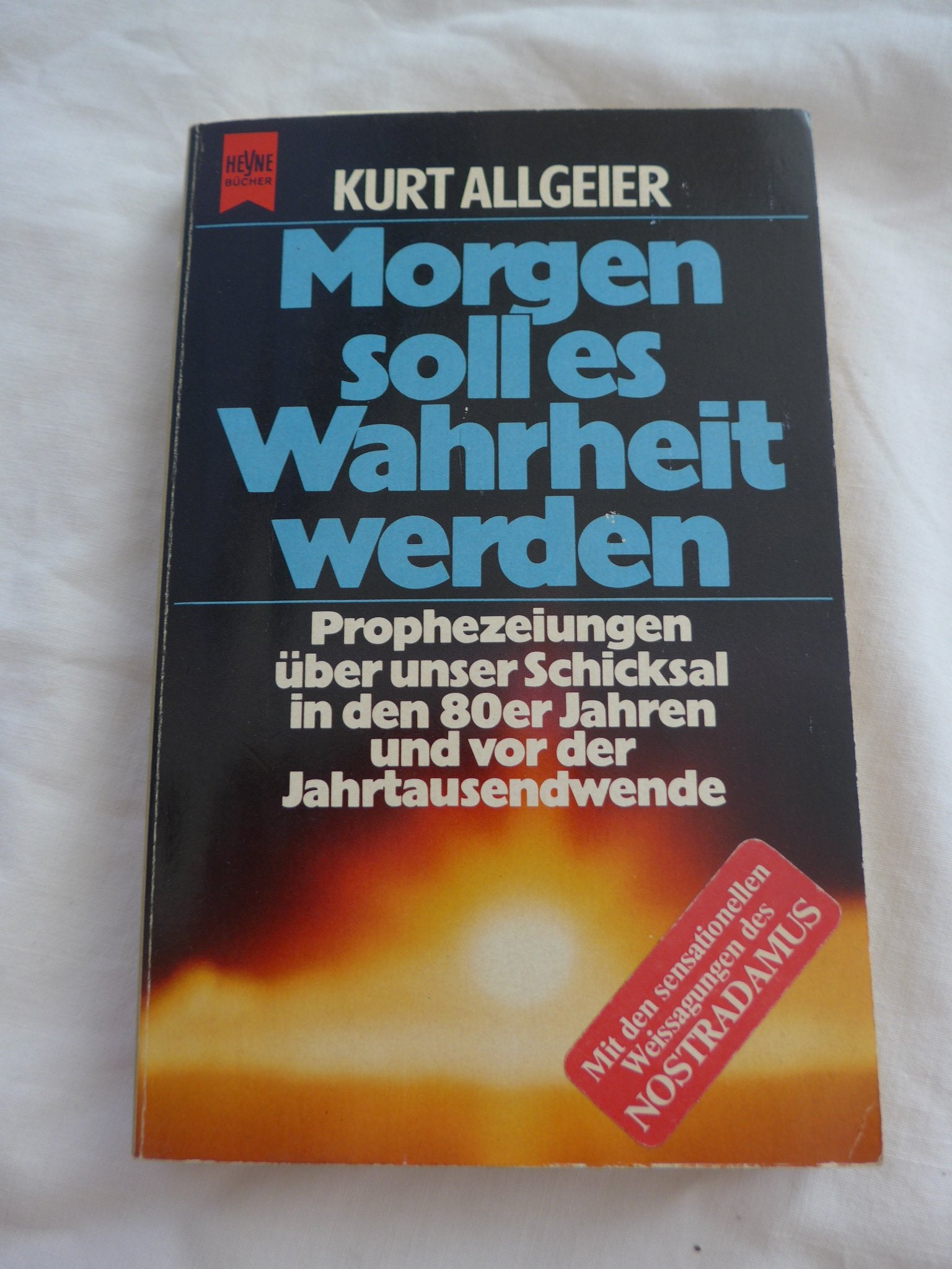 Morgen soll es Wahrheit werden. Prophezeiungen über unser Schicksal vor der Jahrtausendwende Philosophy