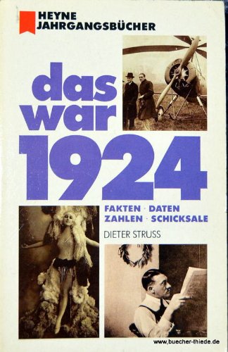 Das war 1924. Fakten, Daten, Zahlen, Schicksale Politics & History