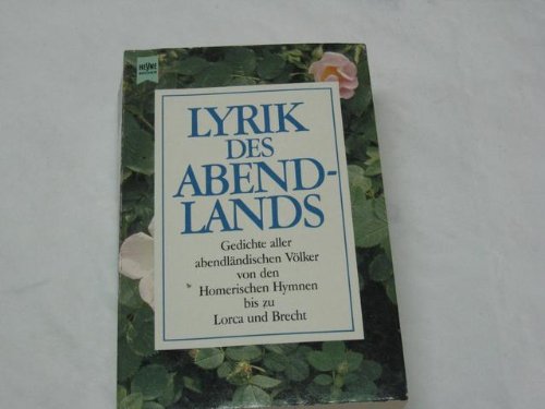 Lyrik des Abendlands Books