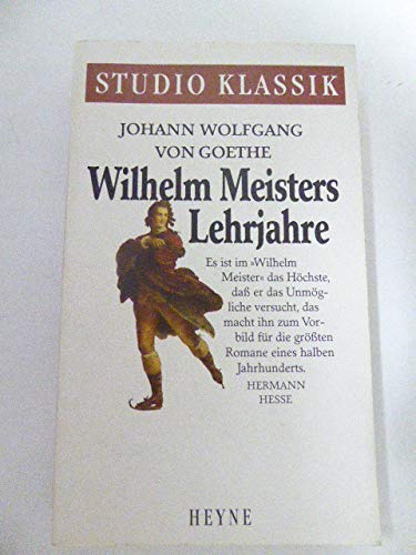 Wilhelm Meisters Lehrjahre. Personalities