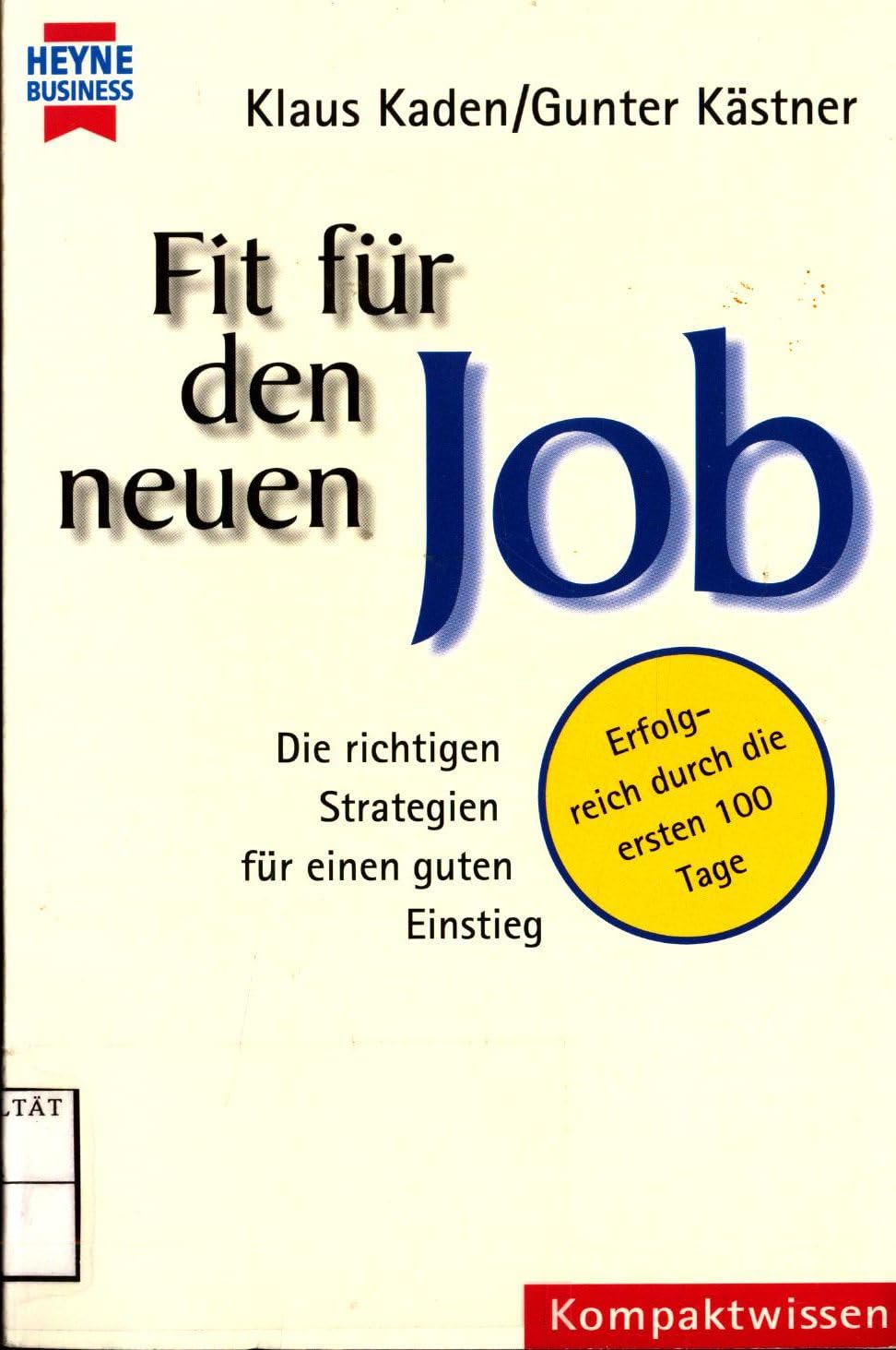 Fit für den neuen Job Business, Finance & Career