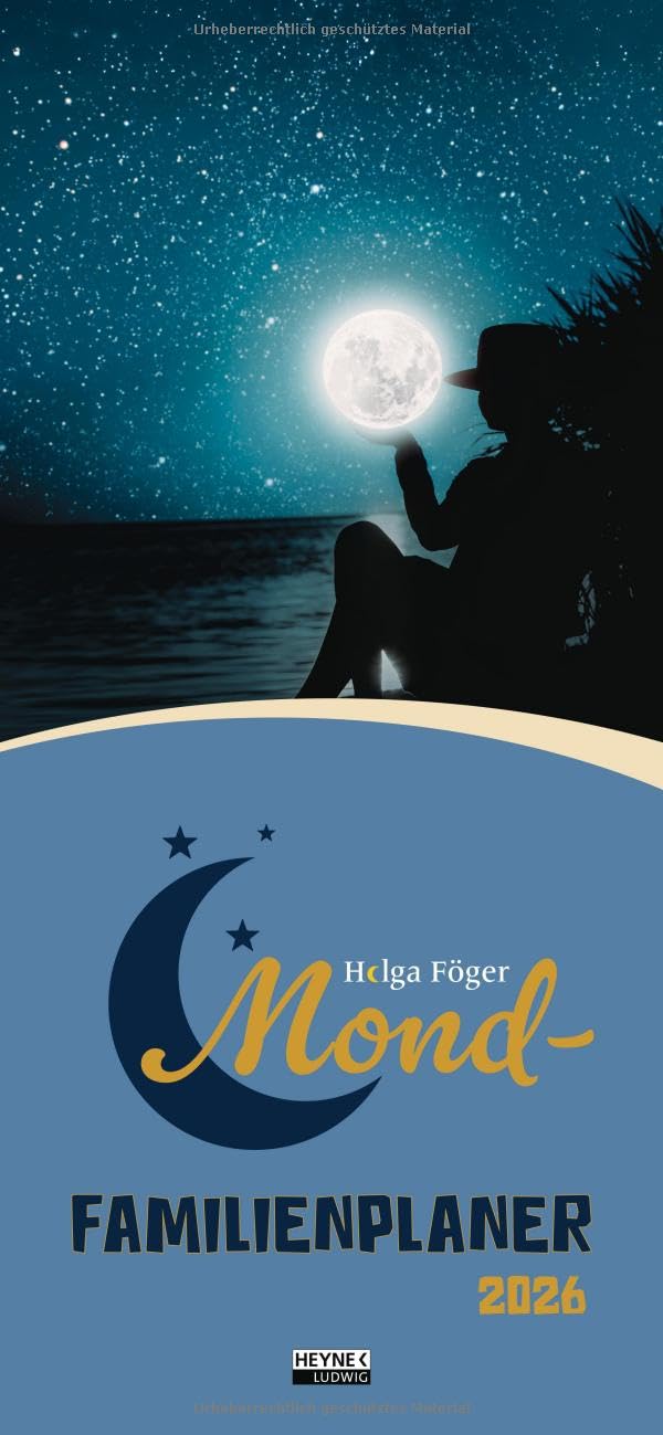 Mond-Familienplaner 2026: Einzigartige romantische Motive – Der Terminplaner für die ganze Familie – Wandkalender 22,4 x 48,5 cm Leisure, Home & Garden
