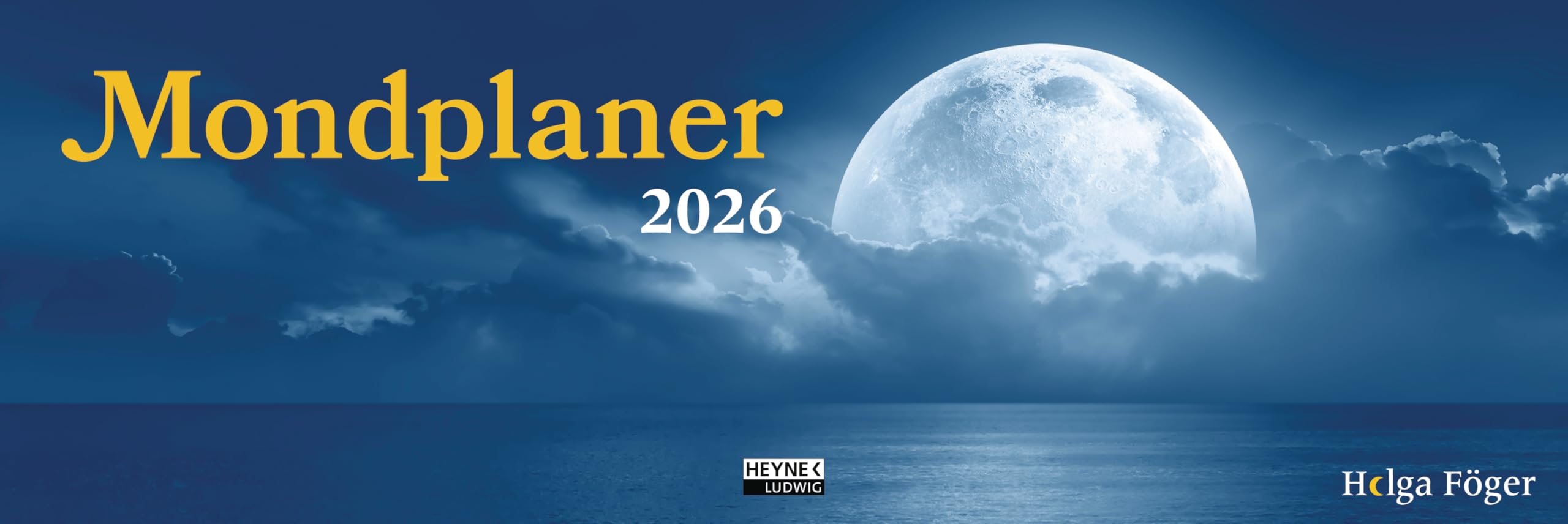 Mondplaner 2026: Der Wochenplaner für den Schreibtisch – Mit Monatsübersicht und viel Platz für Termine und Notizen – auch zum Aufstellen – 32,0 x 10,7 cm Leisure, Home & Garden