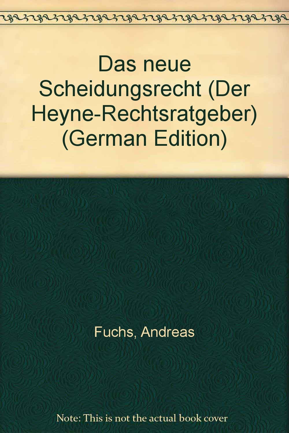 Das neue Scheidungsrecht (5065 968). Law Books
