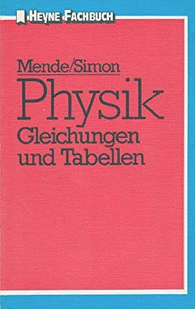 Product Image: Physik. Gleichungen und Tabellen