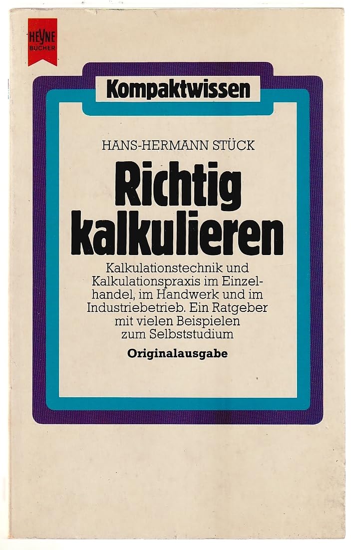 Product Image: Grundwissen Kalkulation