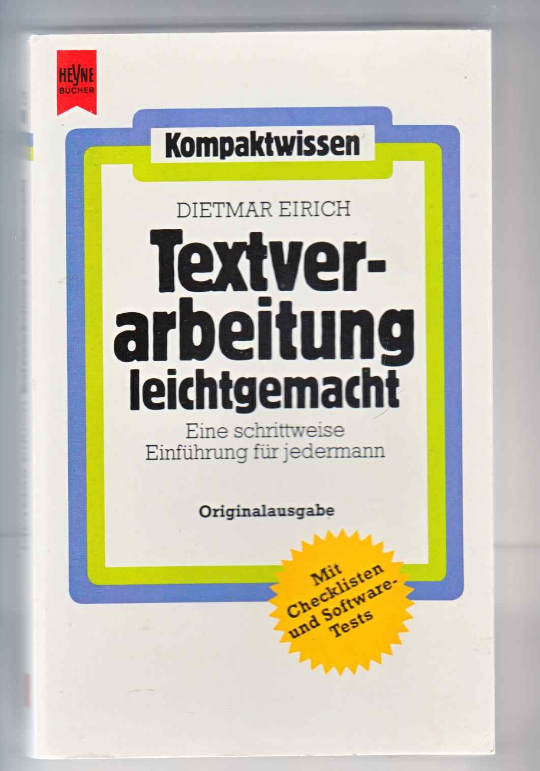 Textverarbeitung leicht gemacht. Eine schrittweise Einführung für jedermann. Books
