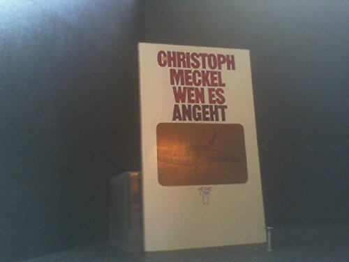 Wen es angeht. Books