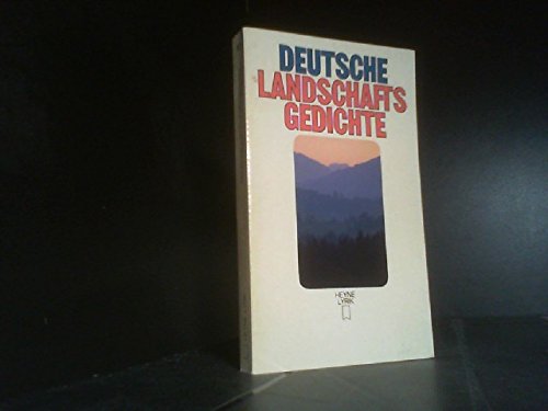 Deutsche Landschaftsgedichte. Books
