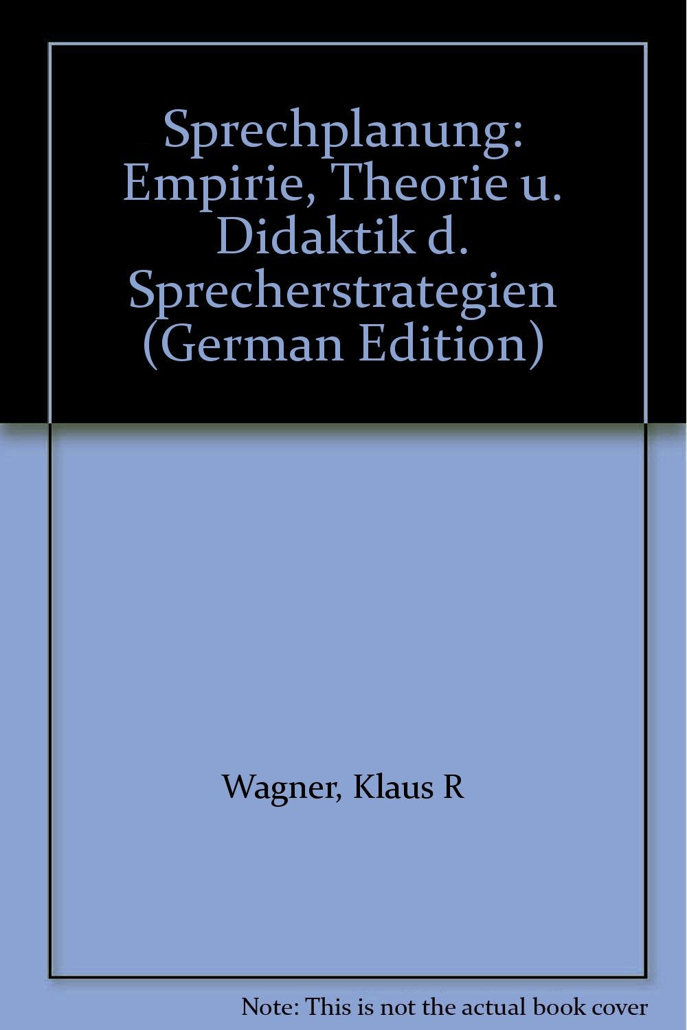 Sprechplanung. Empirie, Theorie und Didaktik der Sprecherstrategien Education & Training