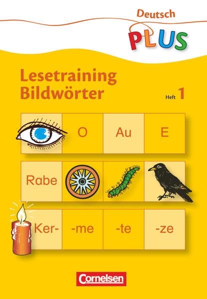Deutsch plus - Grundschule - Lesetraining: Bildwörter - Heft 1: Schwierigkeitsstufe 1 Study Guides