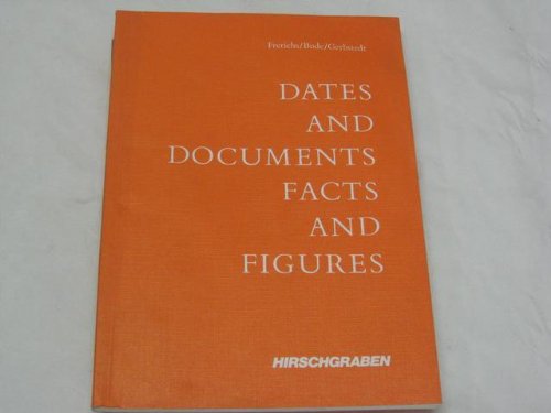 Dates and Documents, Facts and Figures Books