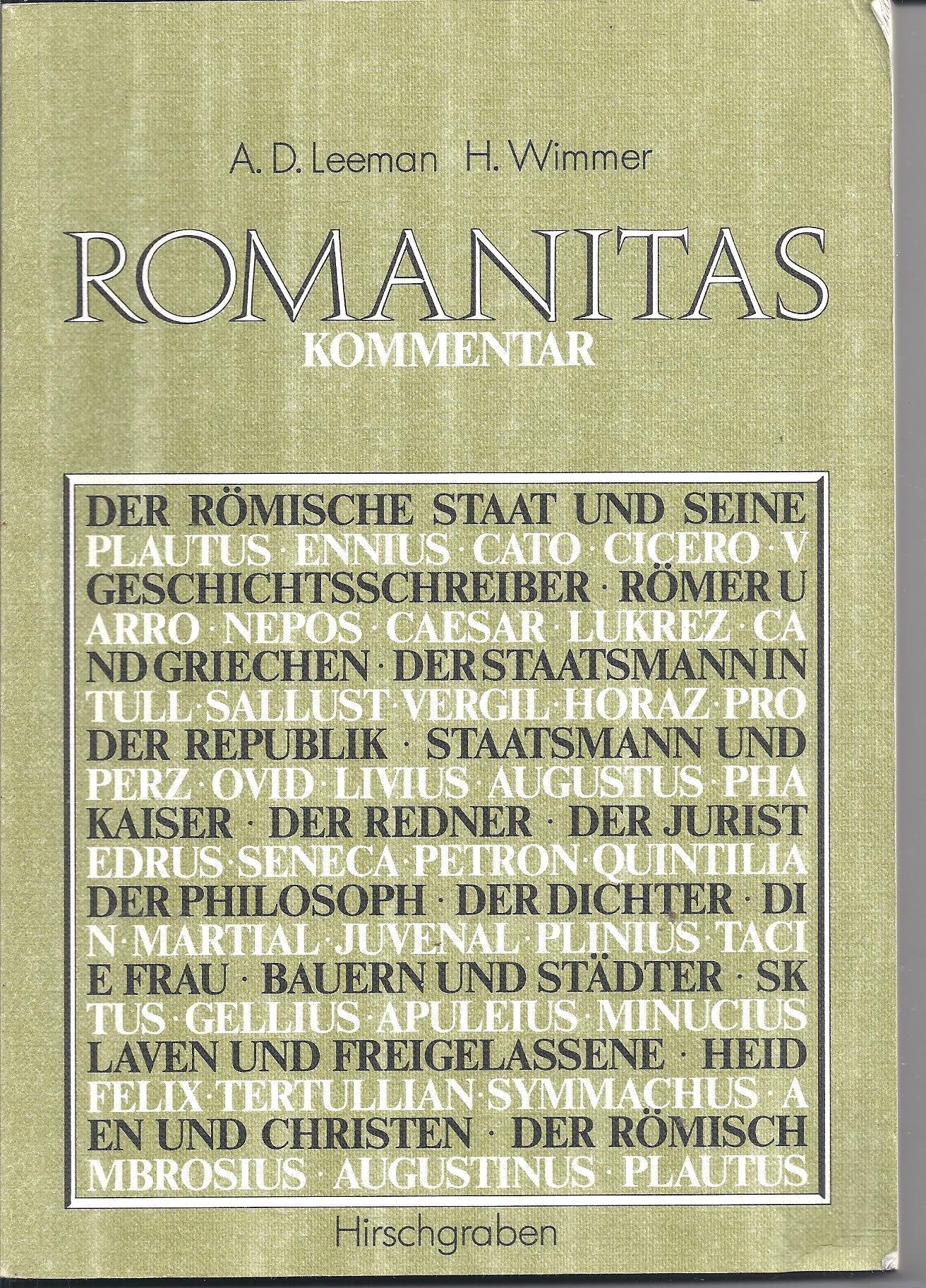 Romanitas. Synthematisches Lesebuch der lateinischen Literatur - Kommentarband Books