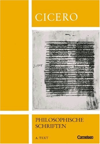 Altsprachliche Textausgaben: Auswahl aus De re publica und anderen philosophischen Schriften, Tl.A, Text Study Guides