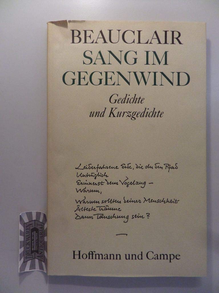 Sang im Gegenwind, Gedichte und Kurzgedichte, Books
