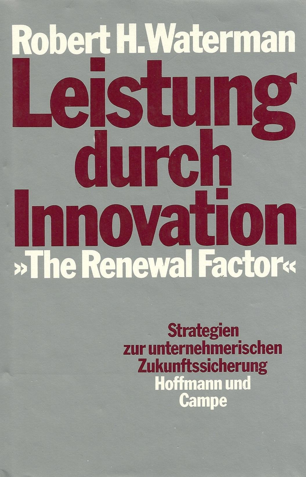 Leistung durch Innovation. Strategien zur unternehmerischen Zukunftssicherung. Books
