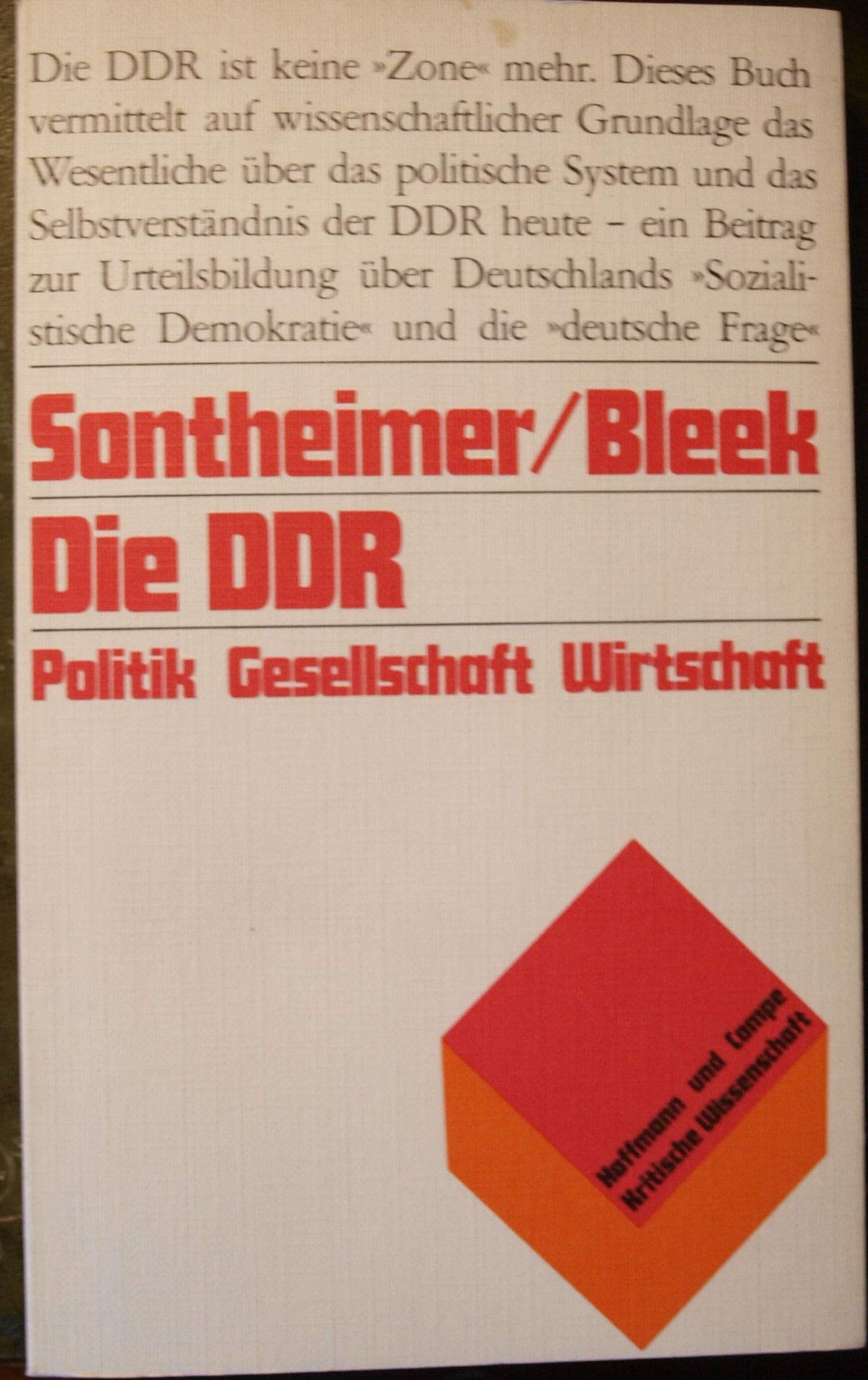 Die DDR. Politik, Gesellschaft, Wirtschaft German history