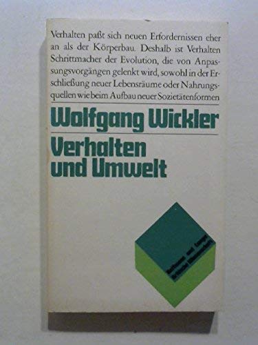 Verhalten und Umwelt Natural Sciences