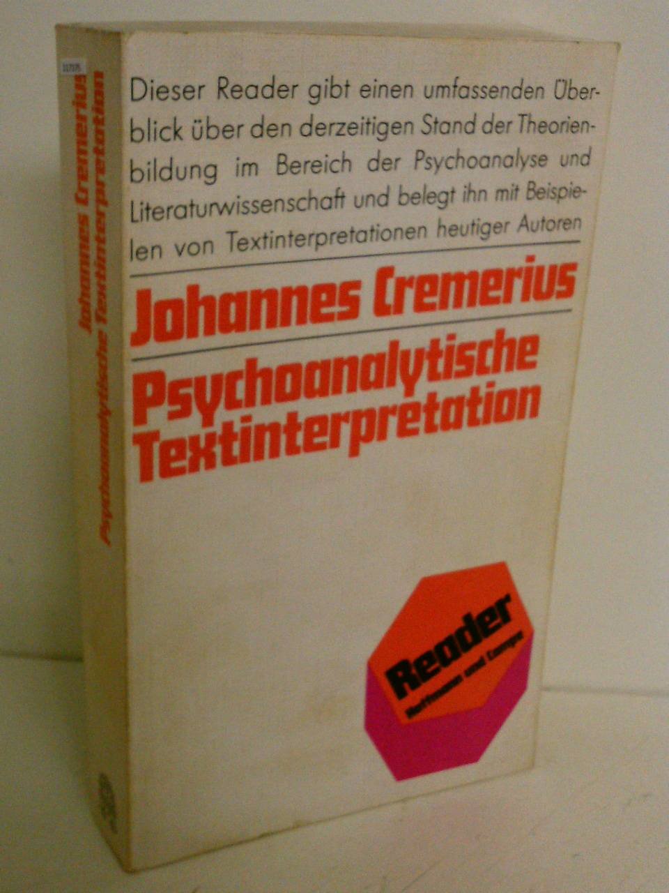 Product Image: Psychoanalytische Textinterpretation