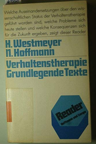 Verhaltenstherapie. Grundlegende Texte Psychology