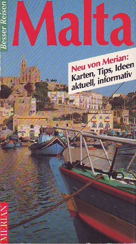 Malta Merian Neu von Merian Karten Tips Ideen aktuell informativ (Besser Reisen) Books