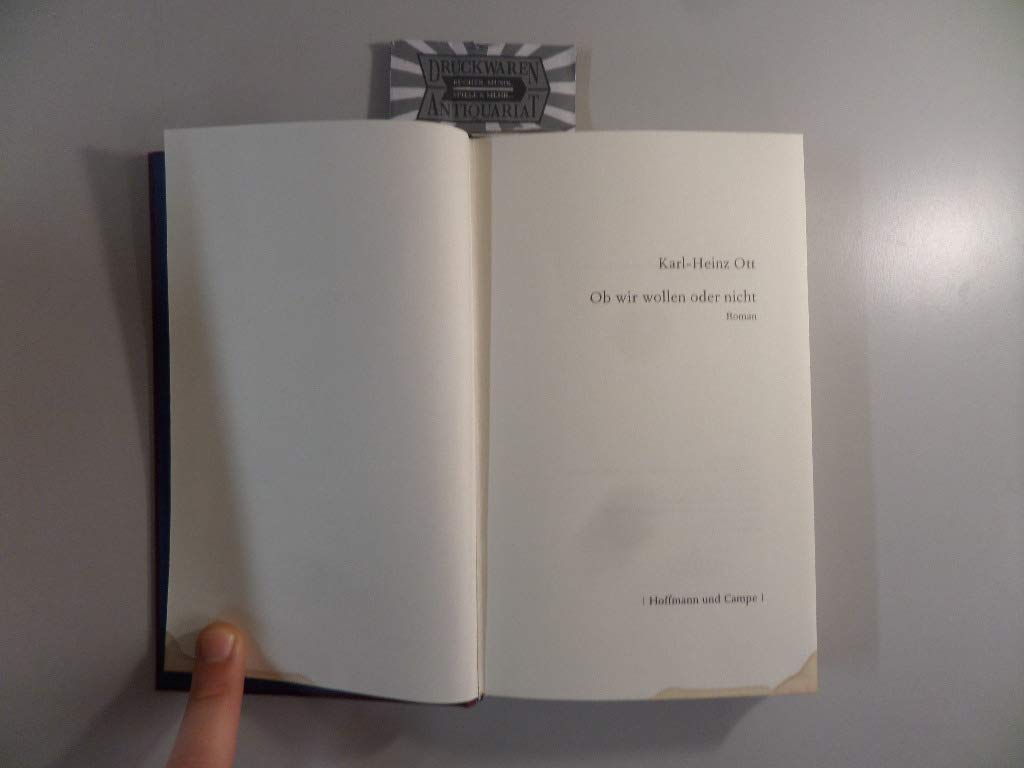 Ob wir wollen oder nicht Contemporary literature Books