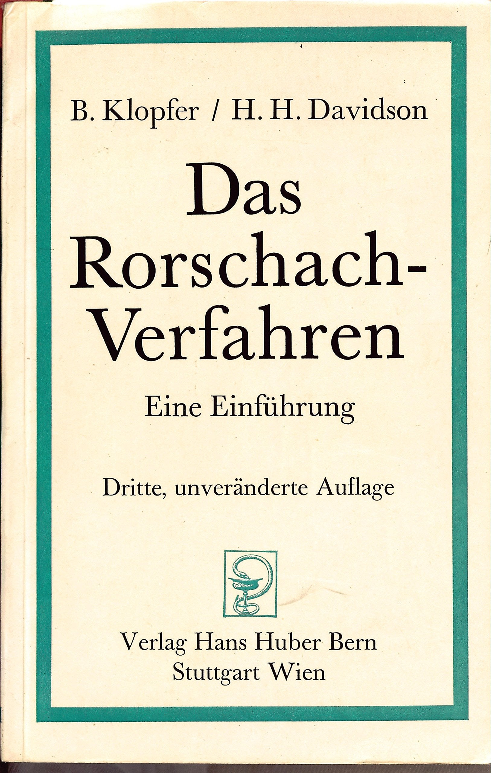 Das Rorschach-Verfahren: Eine Einführung Law