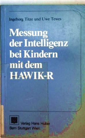 Messung Der Intelligenz Bei Kindern Mit Dem Hawik-R Books