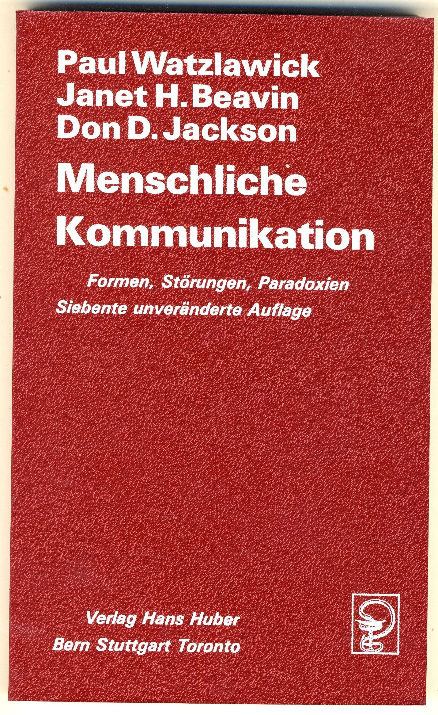 Menschliche Kommunikation: Formen, Störungen, Paradoxien (Wissenschaftliches Taschenbuch) Medicine Books