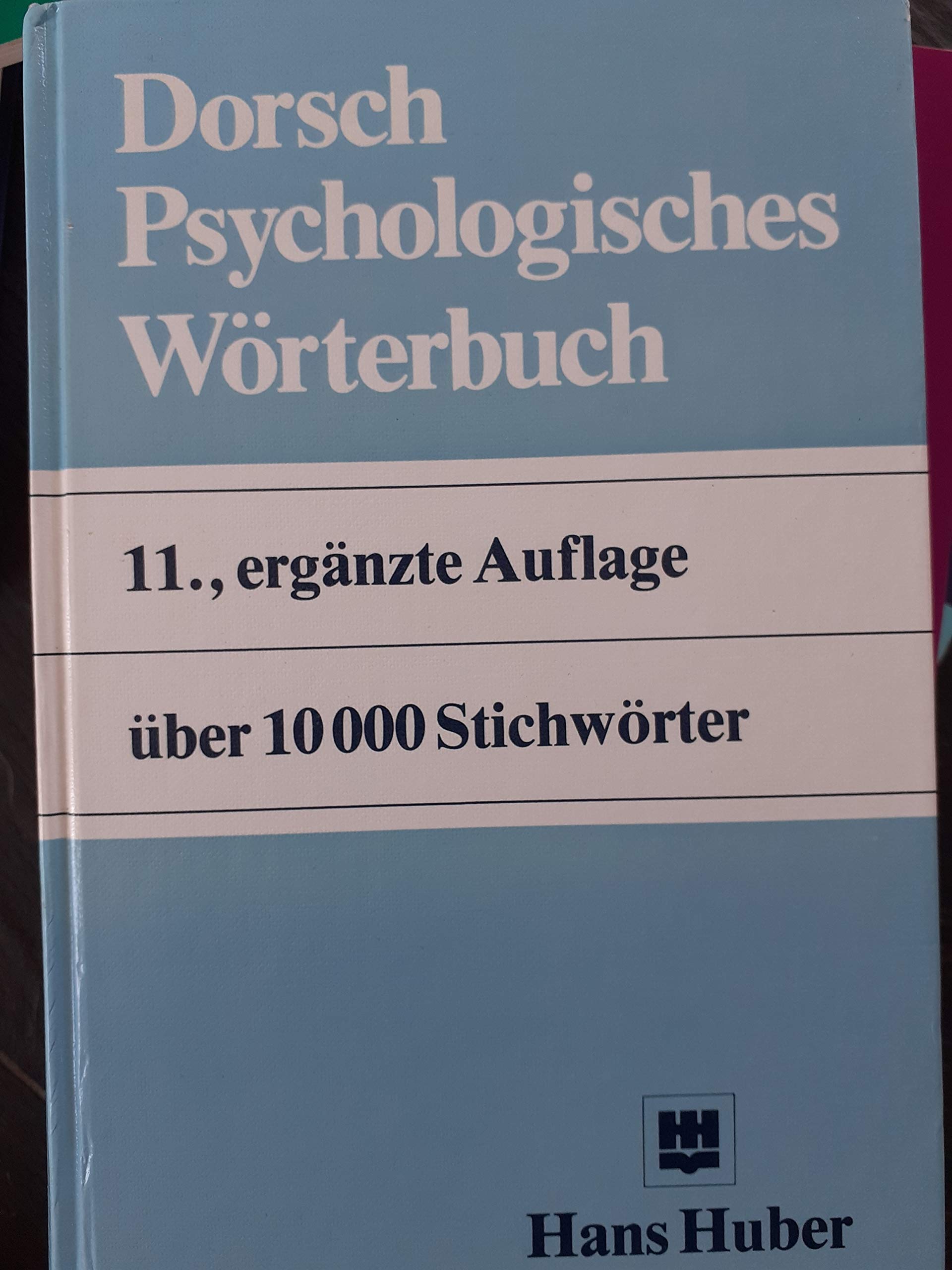 Dorsch Psychologisches Wörterbuch Learning & Reference