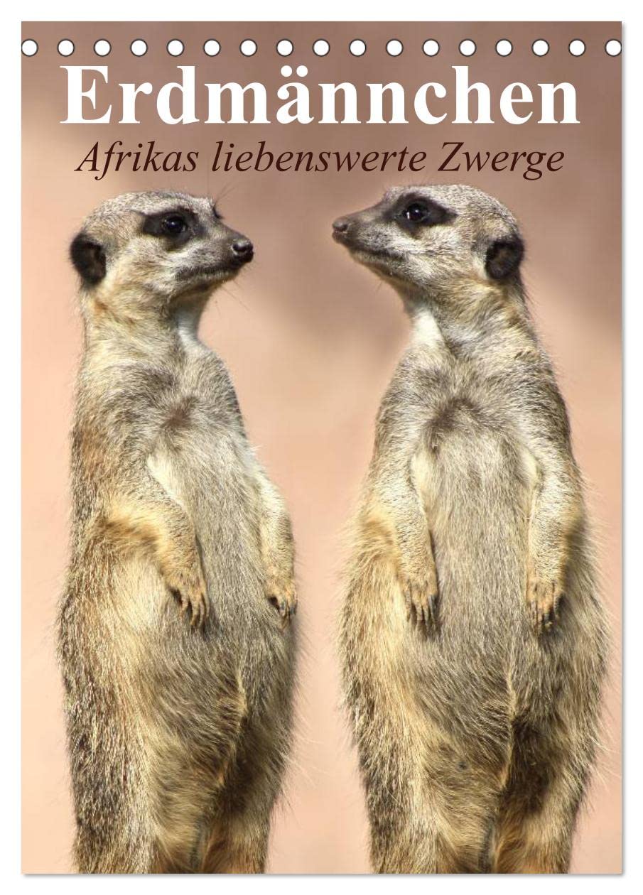 Erdmännchen - Afrikas liebenswerte Zwerge (Tischkalender 2025 DIN A5 hoch), CALVENDO Monatskalender: Die talentierten Bluffer und Buddler aus Südafrika (CALVENDO Tiere) Film, Art & Culture