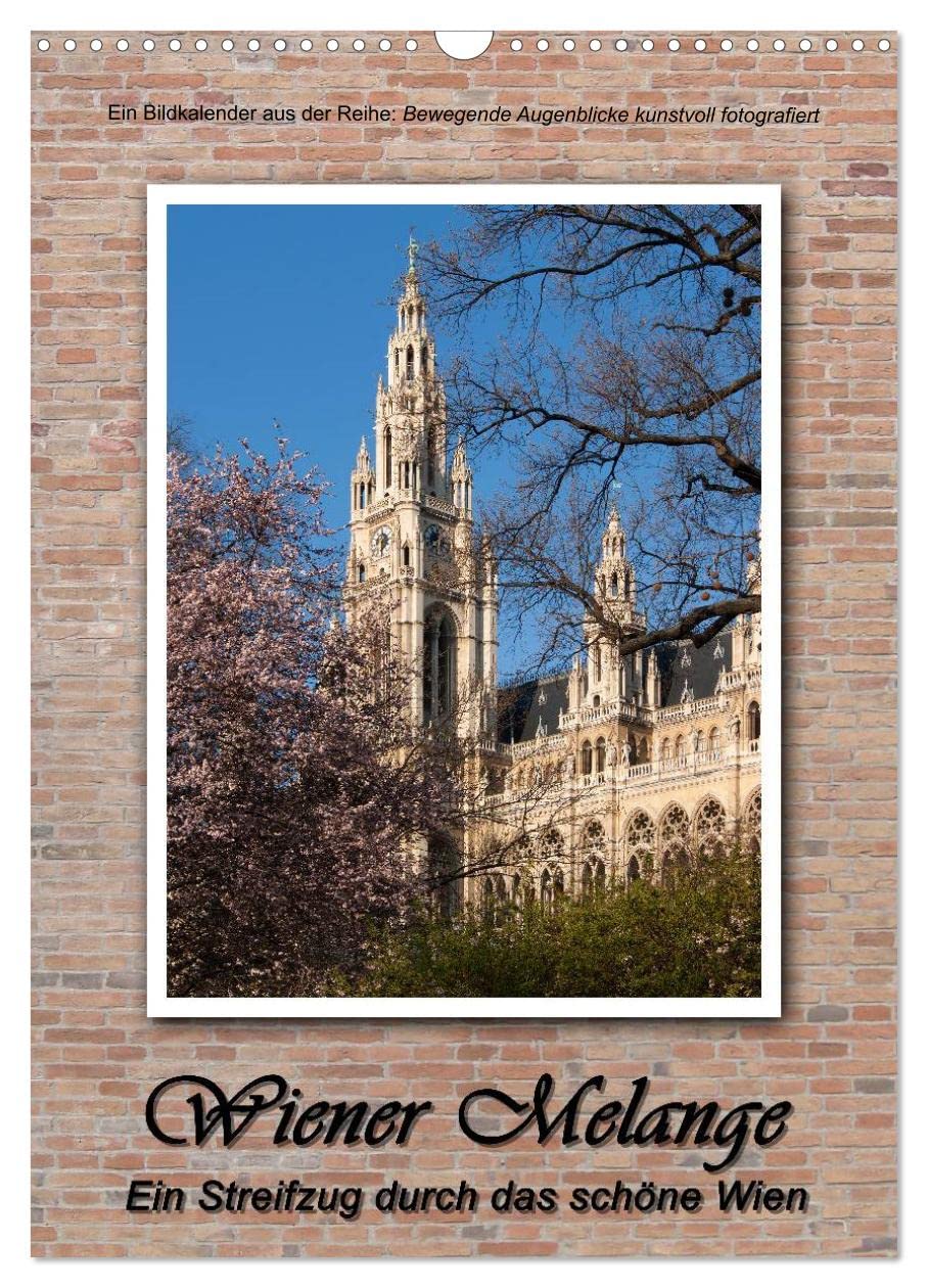 Wiener Melange - Ein Streifzug durch das schöne Wien (Wandkalender 2025 DIN A3 hoch), CALVENDO Monatskalender: Ansichten von Wien - Bewegende Augenblicke kunstvoll fotografiert (CALVENDO Orte) Film, Art & Culture